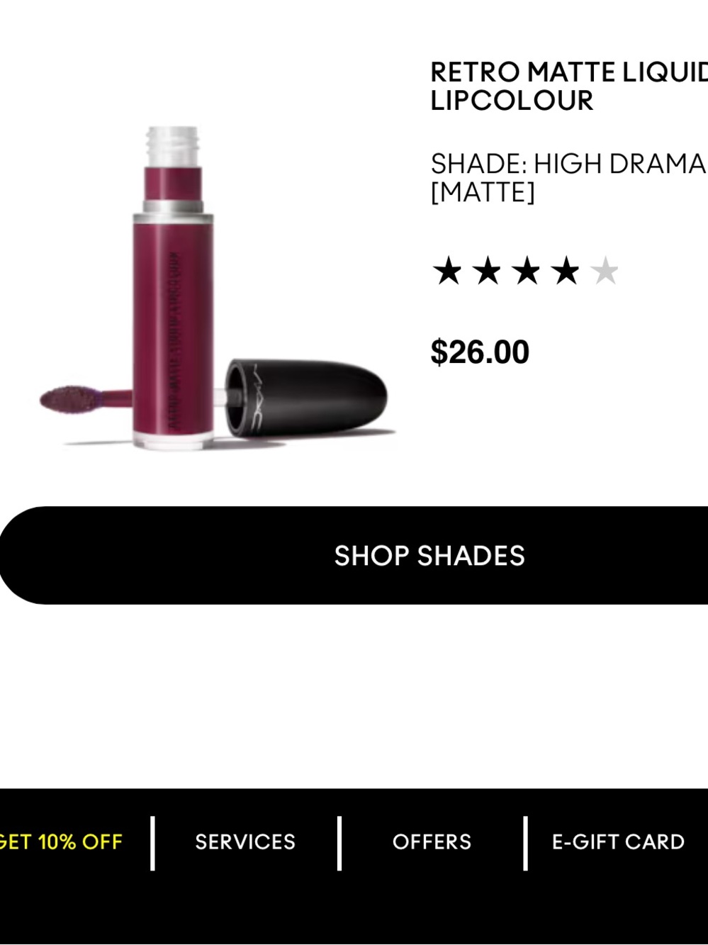 MAC Cosmetics Retro Matte Liquid Lipstick Lip Color High Drama New!